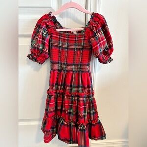 Ivy City Co 4/5T Girls Holiday Red Plaid Dresss
